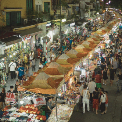 mercado nocturno hanoi